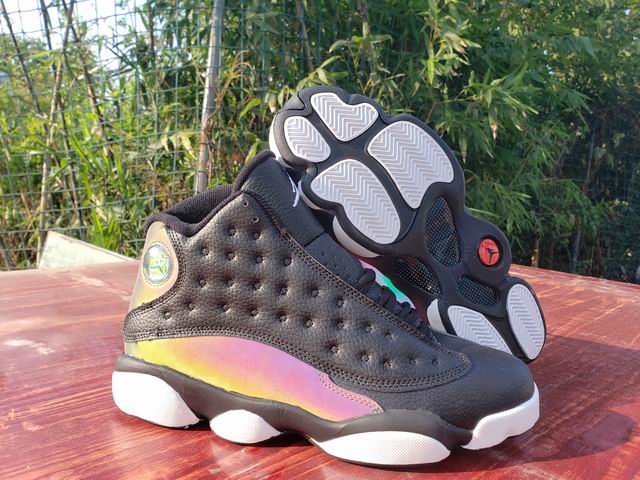 Air Jordan 13 Black 3M Men's Basketball Shoes-87 - Click Image to Close